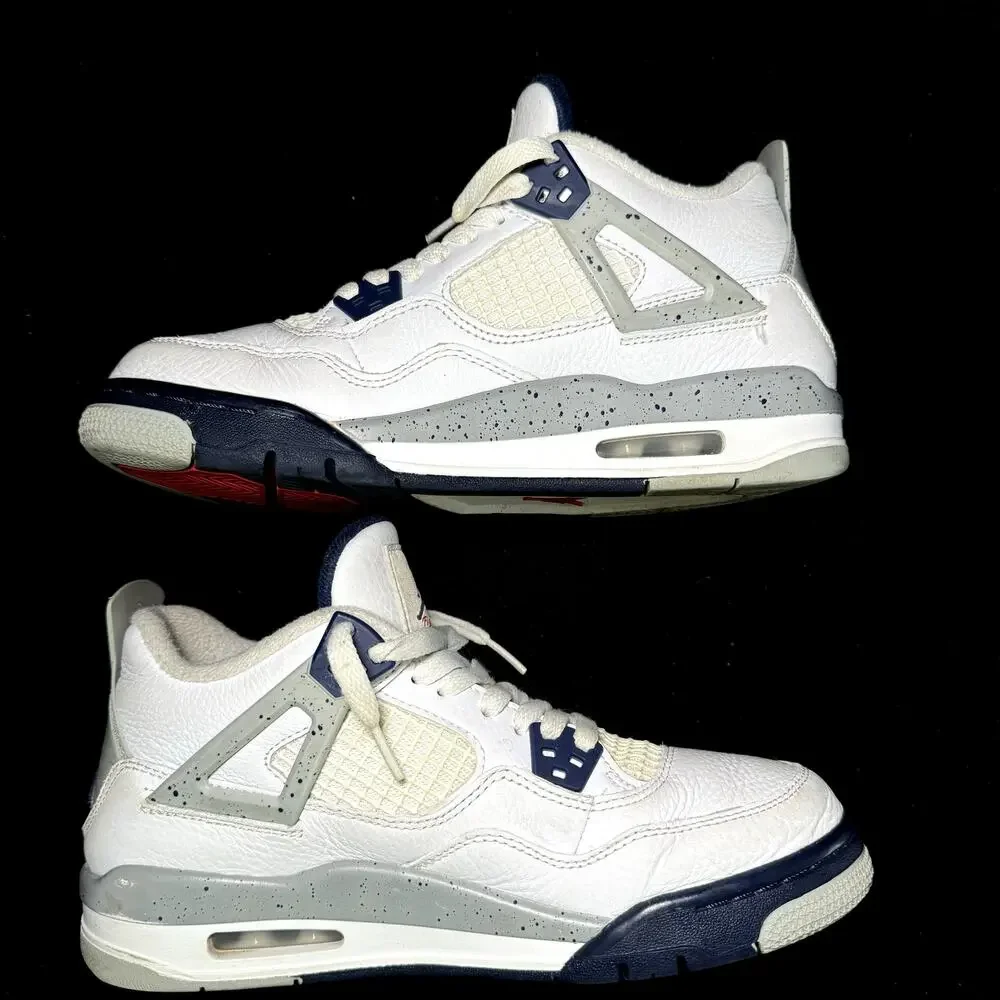 Size 7 - Nike Air Jordan 4 Retro GS Midnight Navy Men's Shoes